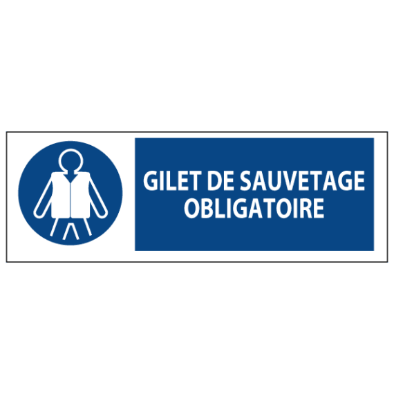 Signalétique Gilet de Sauvetage Obligatoire ISO 7010