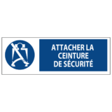 Signalétique Attacher la Ceinture de Sécurité ISO 7010