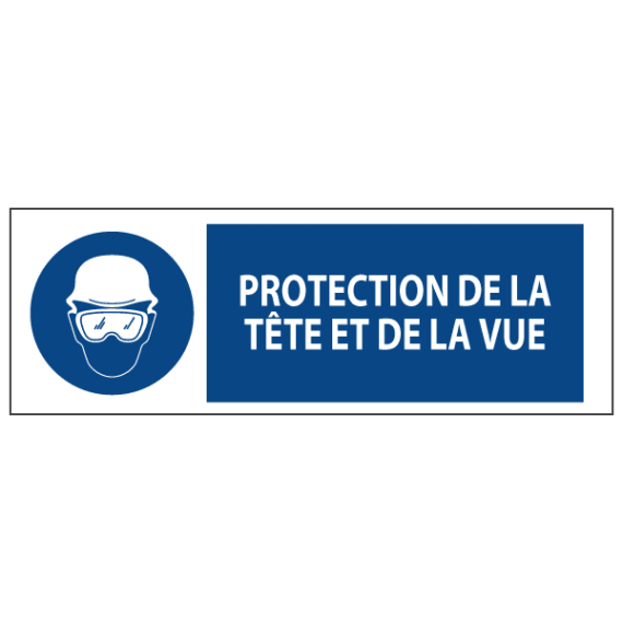 Signalétique Protection de la Tête et de la Vue ISO 7010