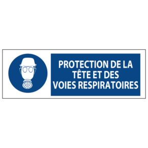 Signalétique Protection de la Tête et des Voies Respiratoires ISO 7010