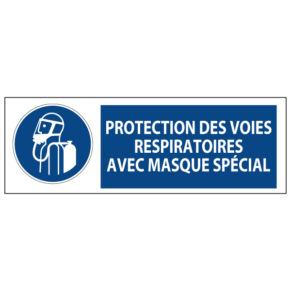 Signalétique Protection des Voies Respiratoires avec Masque Spécial ISO 7010