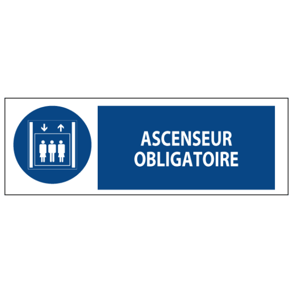 Signalétique Ascenseur Obligatoire ISO 7010