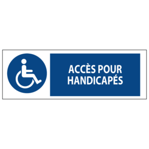 Signalétique Accès pour Handicapés ISO 7010