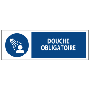 Signalétique Douche Obligatoire ISO 7010