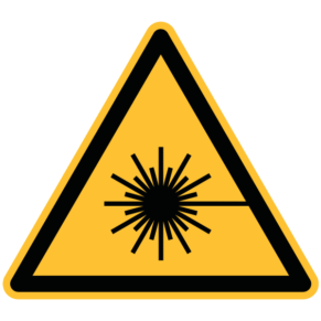 Signalétique Danger Rayonnement Laser ISO 7010 - W004