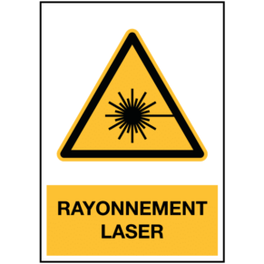 Panneau Rayonnement Laser ISO 7010 - W004