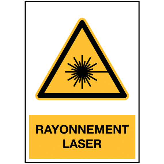 Panneau Rayonnement Laser ISO 7010 - W004