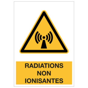 Panneau Radiations Non Ionisantes ISO 7010 - W005