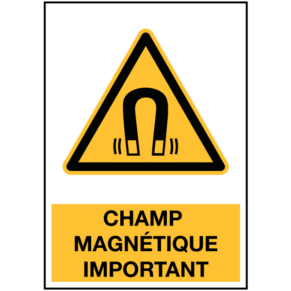 Panneau Champ Magnétique Important ISO 7010 - W006