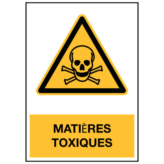 Panneau Matières Toxiques ISO 7010 - W016