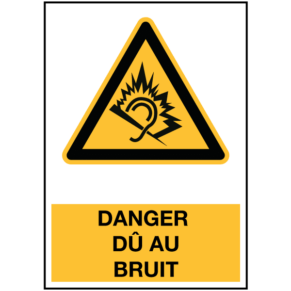 Panneau Danger Dû au Bruit ISO 7010