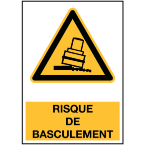 Panneau Risque de Basculement ISO 7010