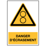 Panneau Danger d'Écrasement ISO 7010
