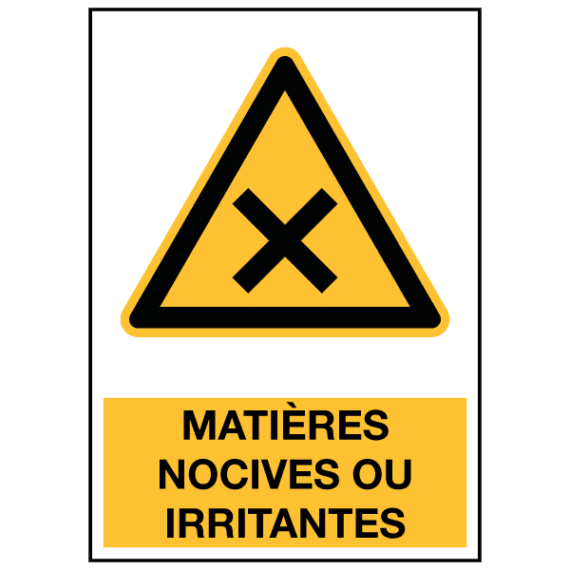 Panneau Matières Nocives ou Irritantes ISO 7010