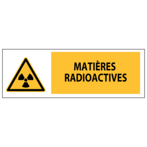 Panneau Matières Radioactives ISO 7010 - W003