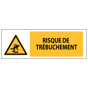 Panneau Risque de Trébuchement ISO 7010 - W007