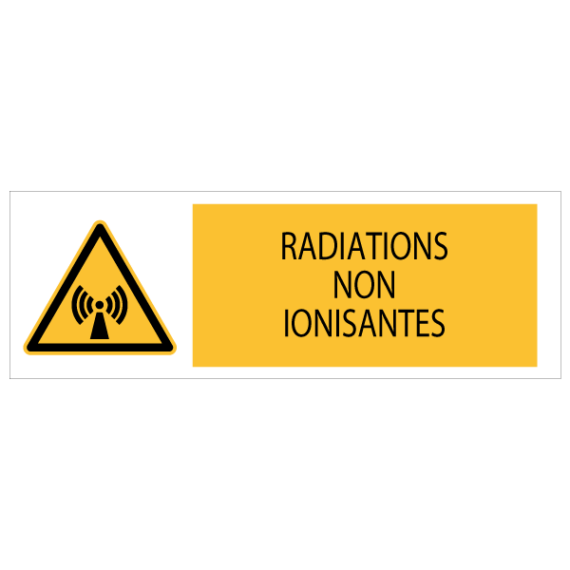 Panneau Radiations Non Ionisantes ISO 7010 - W005