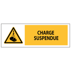 Panneau Charge Suspendue ISO 7010 - W015