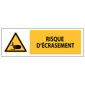 Panneau Risque d'Écrasement ISO 7010