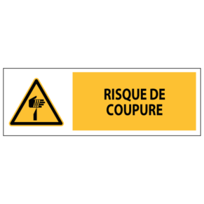 Panneau Risque de Coupure ISO 7010