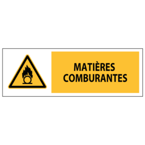 Panneau Matières Comburantes ISO 7010