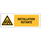 Panneau Installation Rotante ISO 7010