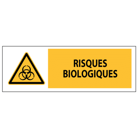 Panneau Risques Biologiques ISO 7010
