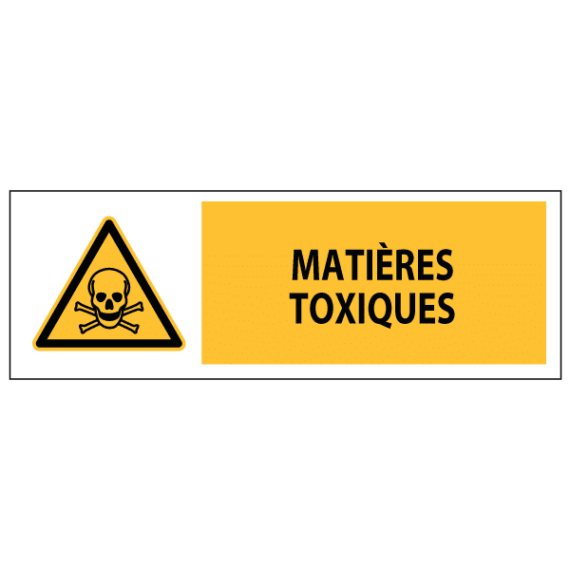 Panneau Matières Toxiques ISO 7010
