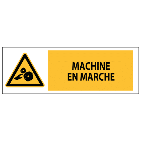 Panneau Machine en Marche ISO 7010