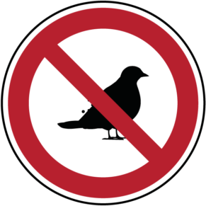 Panneau Interdiction aux Oiseaux ISO 7010