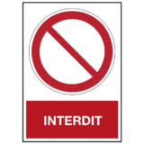 Panneau Interdit ISO 7010