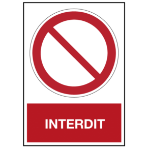 Panneau Interdit ISO 7010