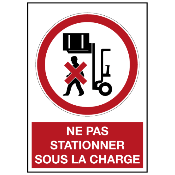 Panneau Ne Pas Stationner Sous la Charge ISO 7010