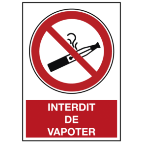 Panneau Interdit de Vapoter ISO 7010