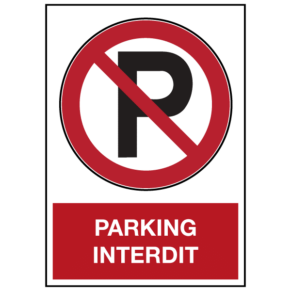 Panneau Parking Interdit ISO 7010