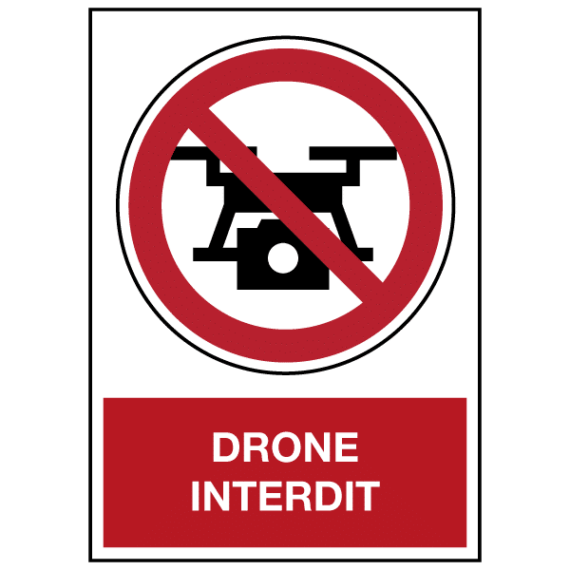 Panneau Drone Interdit ISO 7010