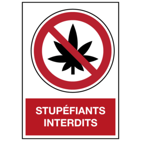 Panneau Stupéfiants Interdits ISO 7010