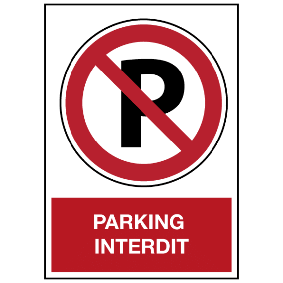 Panneau Parking Interdit ISO 7010