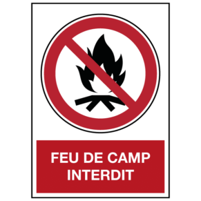 Panneau Feu de Camp ISO 7010