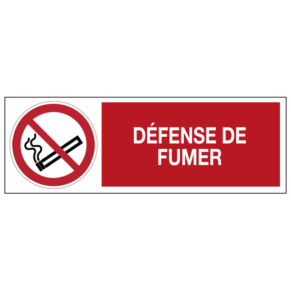 Panneau Défense de Fumer ISO 7010