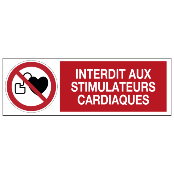 Panneau Interdit aux Stimulateurs Cardiaques ISO 7010