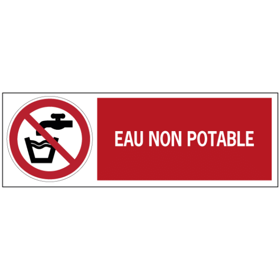 Panneau Eau Non Potable ISO 7010