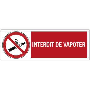 Panneau Interdit de Vapoter ISO 7010