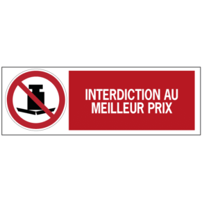 Panneau Interdiction au Meilleur Prix ISO 7010