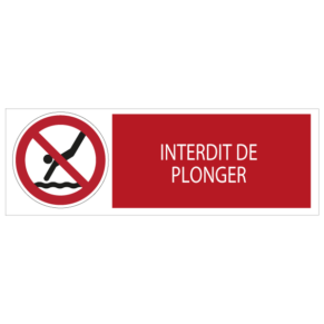 Panneau Interdit de Plonger 7010