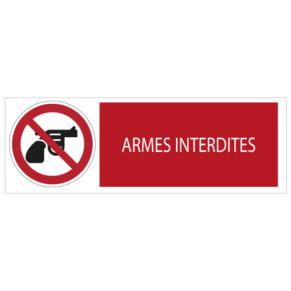 Panneau Armes Interdites 7010