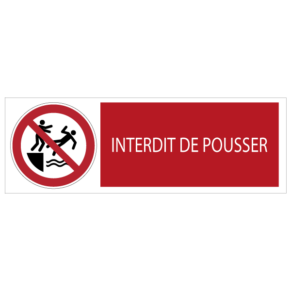 Panneau Interdit de Pousser 7010