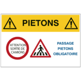 Consignes de Sécurité pour Piétons ISO 7010