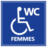 Pictogramme WC PMR Femme