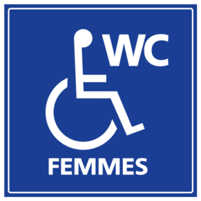 Pictogramme WC PMR Femme